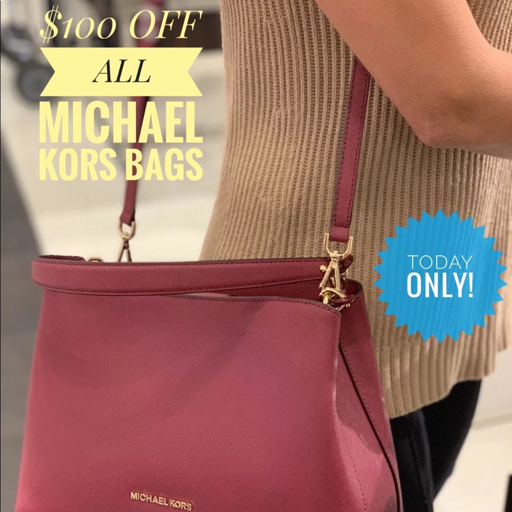 MICHAEL KORS SOFIA PORTIA SATCHEL BAG LEATHER👜⭐️